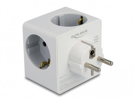 Delock 11501 Multi Socket Cube 3-Way With Childproof Lock