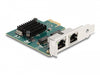 Delock 88205 Pci Express X1 Card To 2 X Rj45 Gigabit Lan Bcm