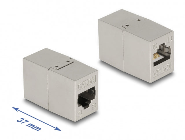 Delock 87037 Adapter Rj45 Jack To Rj45 Jack Cat.6A Metal