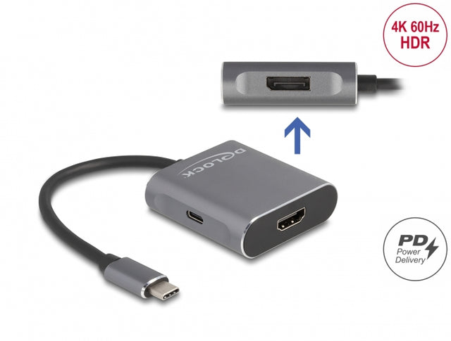 Delock 87867 Usb Type-C™ Splitter To 1 X Hdmi + 1 X Displayport Mst