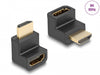 Delock 66458 High Speed Hdmi With Ethernet Adapter Male To Female Angled