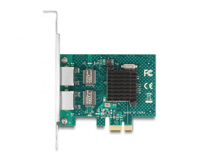 Delock 88206 Pci Express X1 Card To 2 X Rj45 Gigabit Lan Bcm