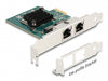 Delock 88206 Pci Express X1 Card To 2 X Rj45 Gigabit Lan Bcm