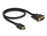 Delock 85651 Hdmi To Dvi 24+1 Cable Bidirectional 0.5 M