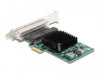 Delock 88207 Pci Express X1 Card To 4 X Rj45 Gigabit Lan Bcm