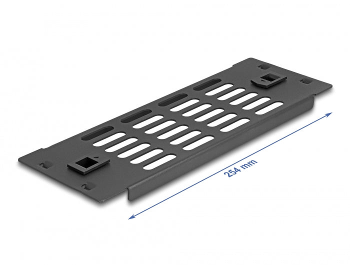 Delock 66986 10″ Network Cabinet Panel With Ventilation Slots Tool Free 2U