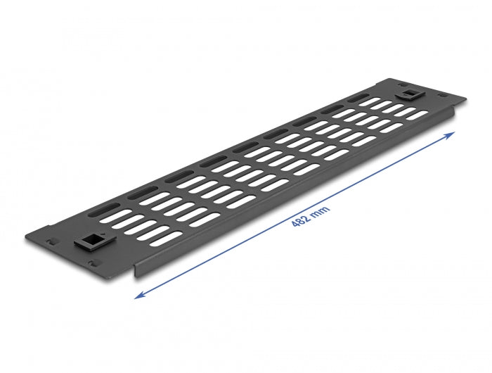 Delock 66987 19″ Network Cabinet Panel With Ventilation Slots Tool Free 2U