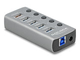 Delock 63262 Usb 5 Gbps Hub With 4 Ports + 1 Fast Charging Port