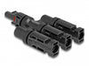 Delock 60025 Dl4 Solar Connectors 1 X Female To 3 X Male