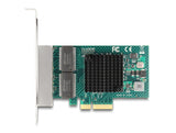 Delock 88208 Pci Express X4 Card To 4 X Rj45 Gigabit Lan Bcm