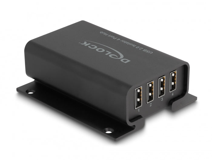 Delock 64226 4 Port Usb 2.0 Isolator Hub With 5 Kv Isolation For Data Lines