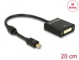 Delock 62603 Adapter Mini Displayport 1.2 Male > Dvi Female 4K Active Black