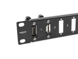 Delock 66077 19″ Panel For Adapter With Screw Connection 16 Port Black