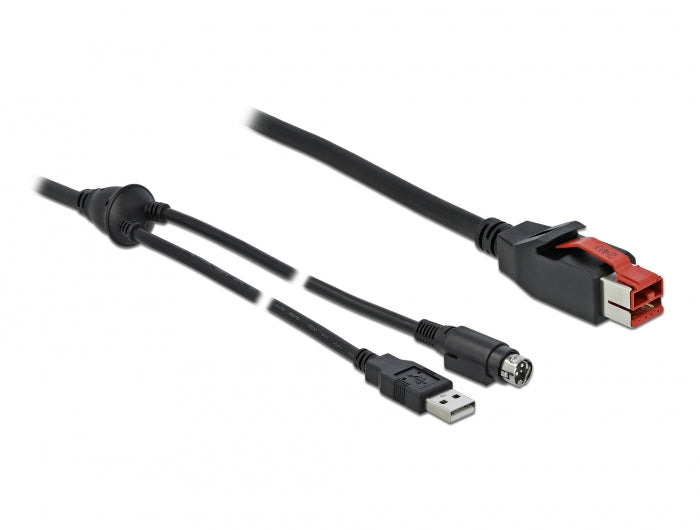 Delock 85940 Poweredusb Cable Male 24 V To Usb Type-A Male