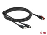 Delock 85943 Poweredusb Cable Male 24 V To Usb Type-A Male