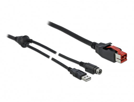 Delock 85943 Poweredusb Cable Male 24 V To Usb Type-A Male