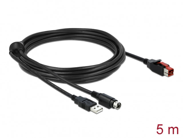 Delock 85944 Poweredusb Cable Male 24 V To Usb Type-A Male