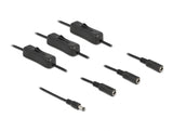 Delock 86795 Cable Dc 5.5 X 2.1 Mm Male To 3 X Dc Female With Switch 1 M