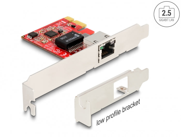 Delock 90100 Pci Express X1 Card To 1 X Rj45 2.5 Gigabit Lan I225 Nbase-T