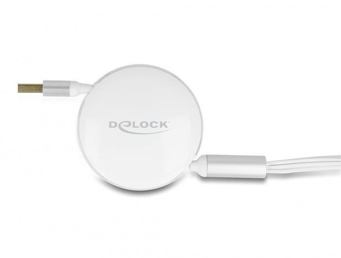 Delock 85358 Usb 3In1 Retractable Charging Cable Type-A