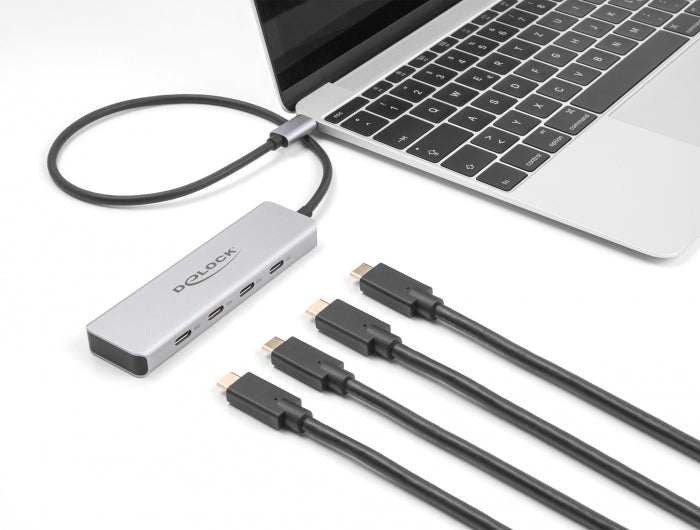 Delock 64231 Usb 10 Gbps Usb Type-C™ Hub With 4 X Usb Type-C™ Female