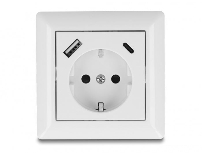 Delock 11499 Wall Socket With Two Usb Charging Ports