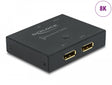 Delock 11478 Displayport 2 - 1 Switch Bidirectional 8K 30 Hz