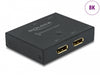 Delock 11478 Displayport 2 - 1 Switch Bidirectional 8K 30 Hz