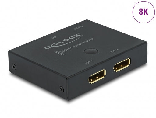 Delock 11478 Displayport 2 - 1 Switch Bidirectional 8K 30 Hz