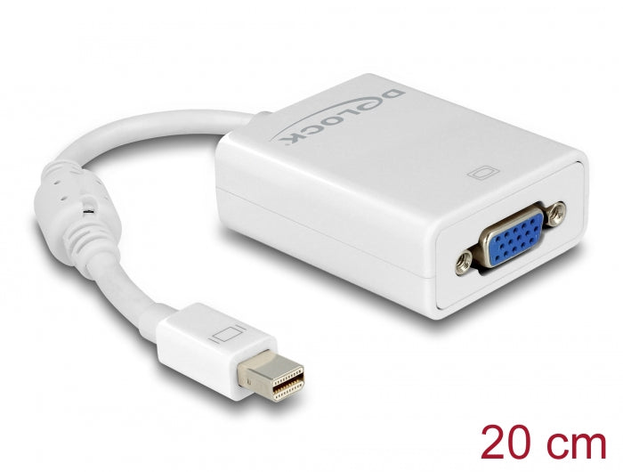 Delock 65130 Adapter Mini Displayport 1.2 Male > Vga Female White