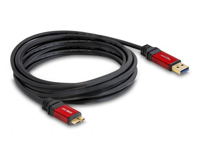 Delock 82763 Cable Usb 3.2 Gen 1 Type-A Male > Usb 3.2 Gen 1 Type Micro-B Male