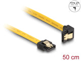 Delock 82811 Sata 6 Gb/S Cable Straight To Downwards Angled 50 Cm Yellow