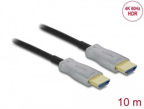 Delock 85010 Active Optical Cable Hdmi 4K 60 Hz 10 M