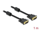 Delock 83110 Cable Dvi 24+5 Male > Dvi 24+5 Male 1 M Black