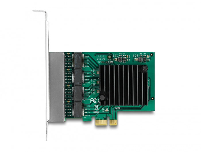 Delock 89025 Pci Express X1 Card 4 X Rj45 Gigabit Lan Rtl8111