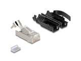 Delock 66990 Rj45 Modular Plug With Strain Relief Cat.6A