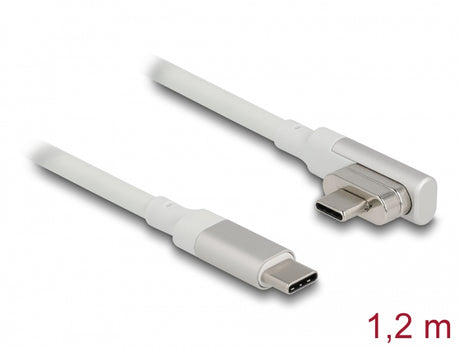 Delock 86703 Magnetic Thunderbolt™ 3 Usb-C™ Cable 4K 60 Hz Male To Male Angled