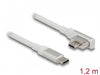 Delock 86703 Magnetic Thunderbolt™ 3 Usb-C™ Cable 4K 60 Hz Male To Male Angled