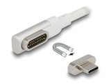 Delock 86703 Magnetic Thunderbolt™ 3 Usb-C™ Cable 4K 60 Hz Male To Male Angled