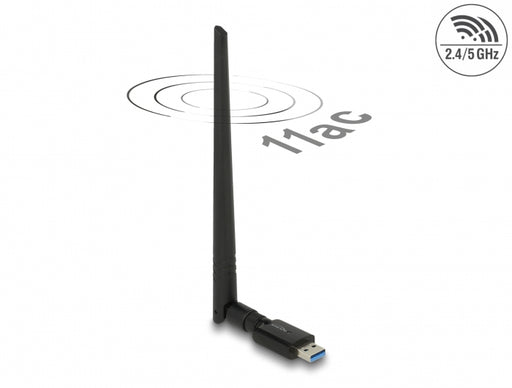 Delock 12535 Usb Dualband Wlan Ac/A/B/G/N Stick 867 + 300 Mbps Mit