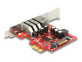 Delock 89382 Pci Express X1 Card To 3 X External Usb + External Gigabit Lan