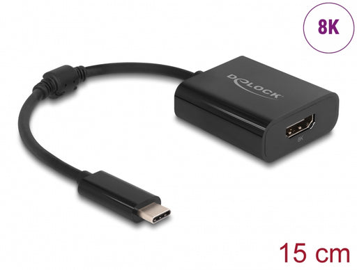 Delock 64175 Usb Type-C™ Adapter To Hdmi 8K With Hdr Function Black