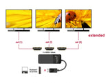 Delock 87770 Displayport 1.4 Splitter 1 X Displayport To 3 X Hdmi Mst