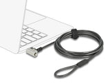 Navilock 20676 Laptop Security Cable With 3 Lockheads