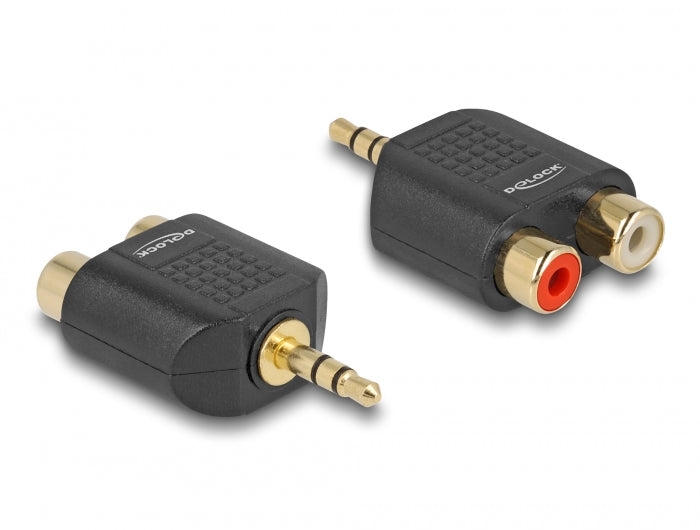 Delock 65365 Adapter Audio Stereo Plug 3.5 Mm 3 Pin > 2 X Rca Jack