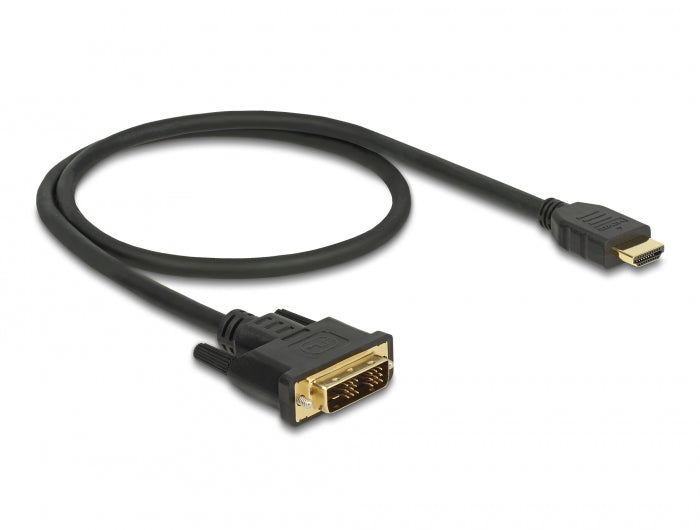 Delock 85581 Hdmi To Dvi 18+1 Cable Bidirectional 0.5 M