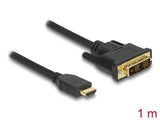 Delock 85582 Hdmi To Dvi 18+1 Cable Bidirectional 1 M