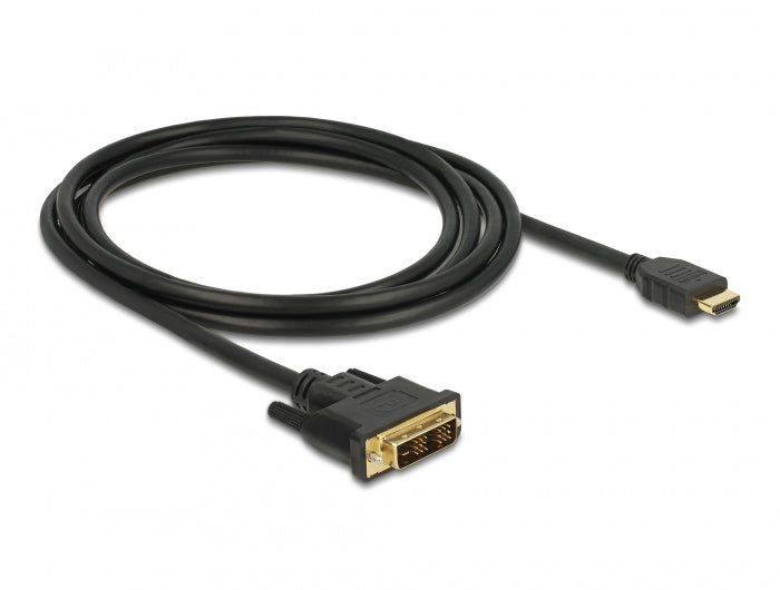 Delock 85584 Hdmi To Dvi 18+1 Cable Bidirectional 2 M