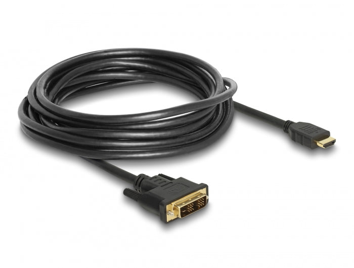 Delock 85586 Hdmi To Dvi 18+1 Cable Bidirectional 5 M