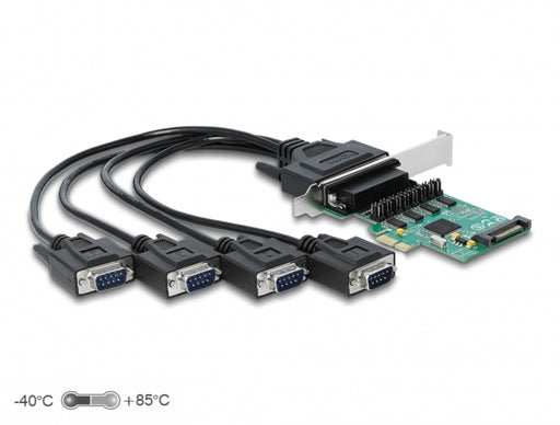 Delock 89938 Pci Express X1 Card To 4 X Serial Rs-232 With Voltage Supply